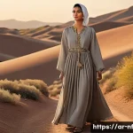 좌절 내성 강화를 위한 지속적인 연습 - **Prompt:** A determined young woman, gracefully dressed in a modest, contemporary abaya-style dress...